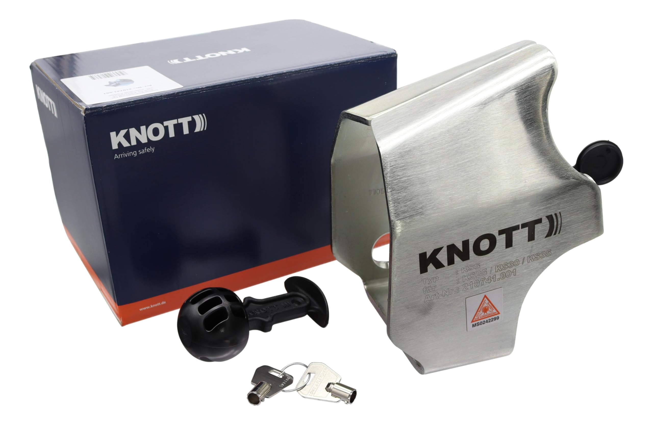 Knott Diebstahlsicherung Premium für Antischlingerkupplung KS 25/30 / 35 Sicherheitskupplung Fahrbetrieb