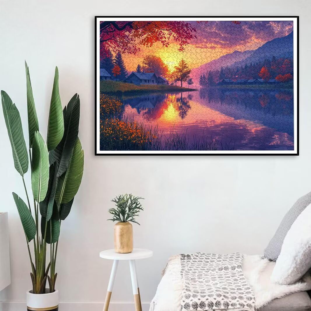 Puzzle 2000 Pezzi, Puzzle Lago, Misura: 100x71cm, Regalo Donna/Uomo -8725