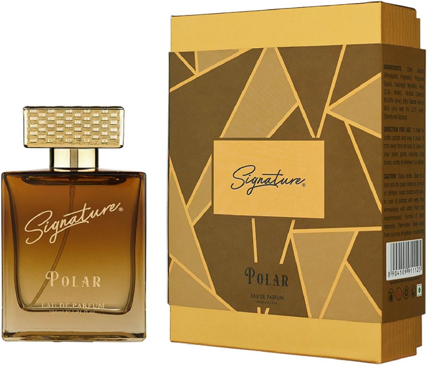 Signature Aura Polar Parfume 100ml | Floral Fruity Gourmand Scent Eau De Parfum | Unisex Luxury Long Lasting Perfume For Men & Women | EDP Fragrance for Gift | Ideal for Every Occasion | Notes: Fruity