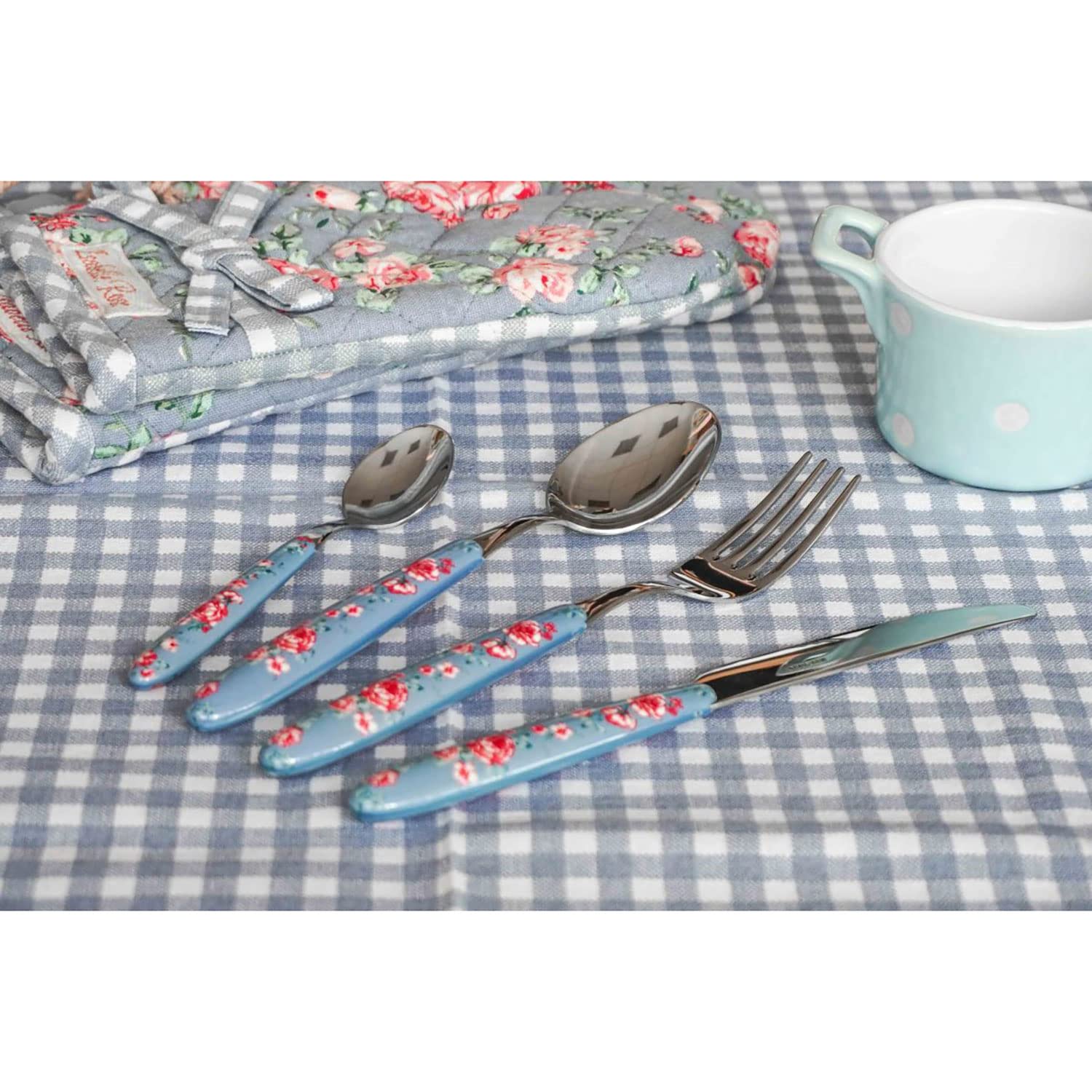 Isabelle Rose Tenedor de mesa Shabby Chic Julia de acero inoxidable vintage 5131