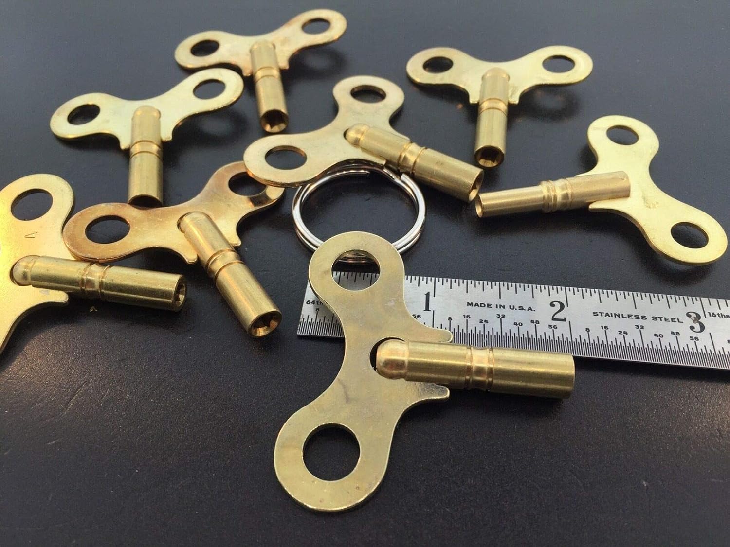 Tools and Replacement for Clock. American Antique Clock Keys Set of 8 English Sizes 3 to 10