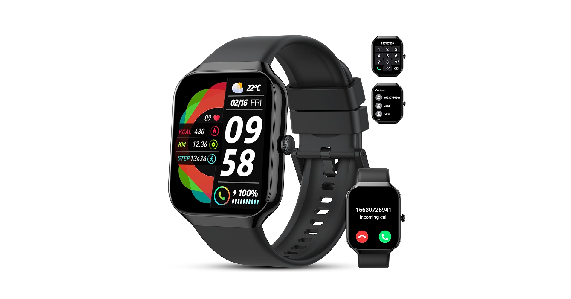 その他 Smart Watch Amazon.com: Smart Watch(Answer/Make Call), 1.96