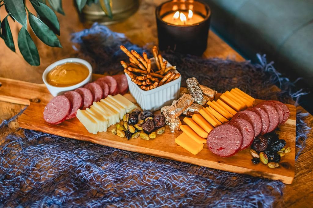 Dan the Sausageman Grizzly 12 Item Meat and Cheese Gift Basket with Summer Sausage, Assorted Cheeses & Crackers - Gourmet Snacks for Gifting - Image 3