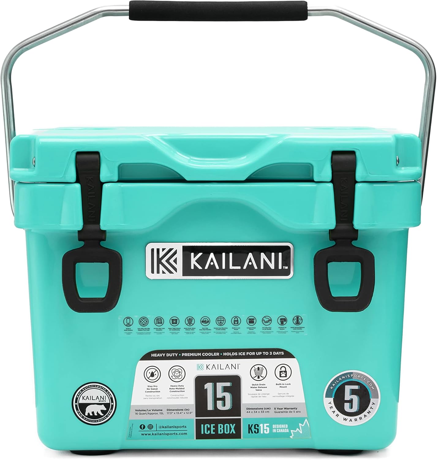 Kailani 15L Ice Box Cooler (Mint), Coolers & Cool Bags Amazon Canada
