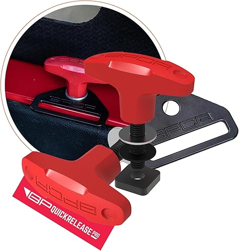 Miniatura 73 de GPCA juego de 6 tornillos estriados de cabeza resistente, de fácil liberación, con tuercas, arandelas y anillos para sujeción para Jeep Wrangler YJ