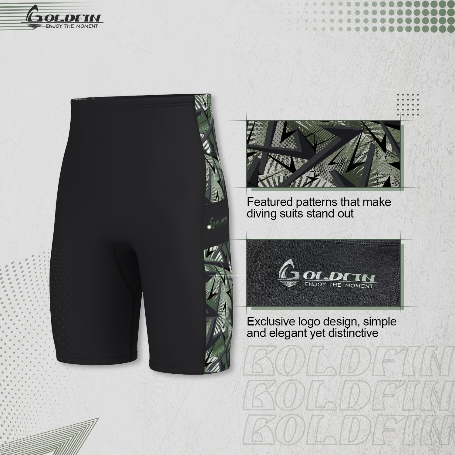 GoldFin Mens Wetsuit Vest, Wetsuit Shorts for Men, 2mm Neoprene Wet Suits for Water Sports Diving Surfing Swimming Snorkeling Kayaking Camo X-Large