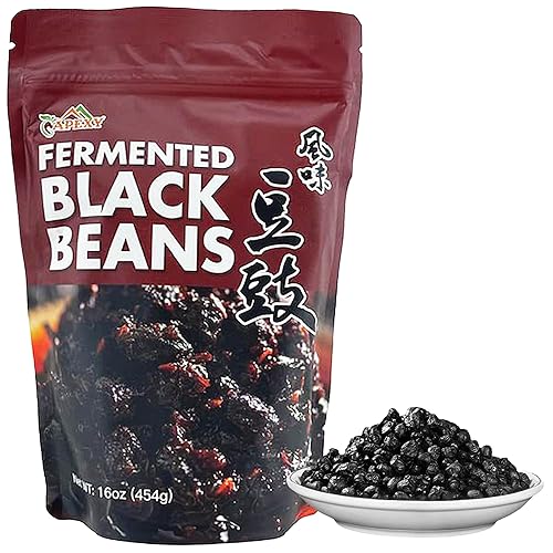 Premium Fermented Black Beans, Douchi, Authentic Asian Recipes Natural and