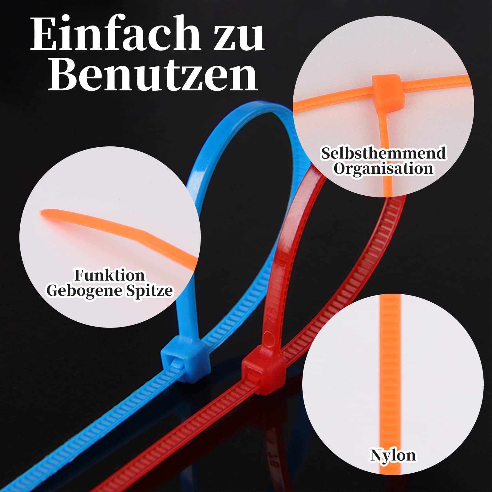 100 Fascette Cablaggio Stringicavo 2.5X100mm Colore Bianco Per Legare Fili Cavi Sku 11159 82947801 - Foto 2