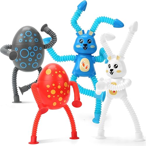 Easter Basket Stuffers Egg Fillers for Toddlers Kids, 4 Pack