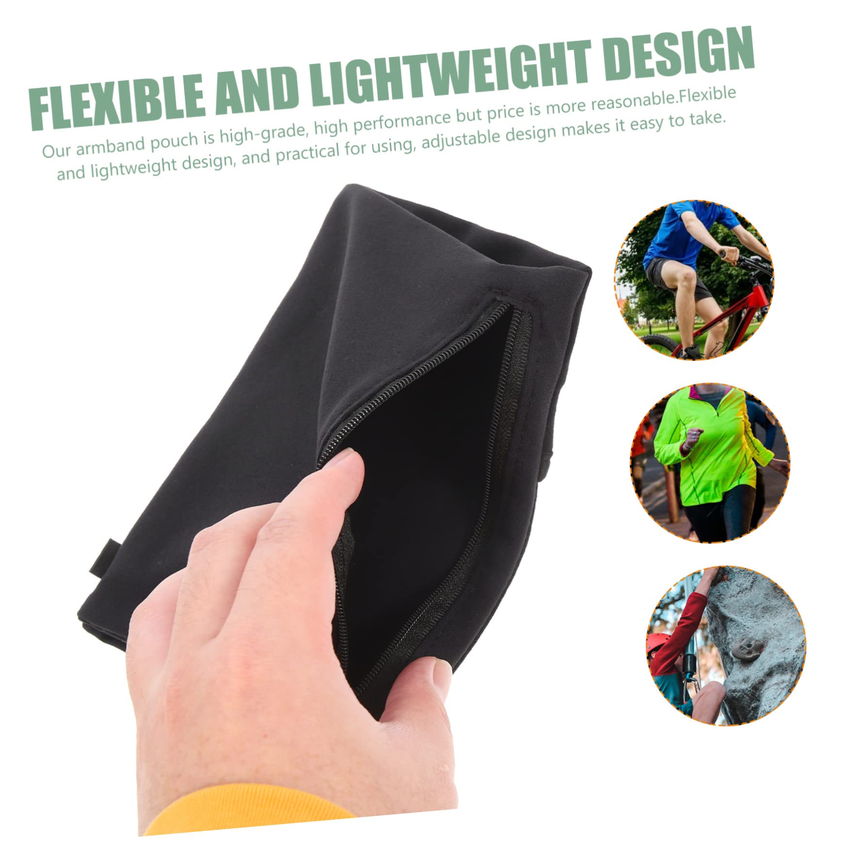 Angoily 4stücke Sportliches Handytasche Für Joggen Elastische Arm Tasche Für Handy Schweißfestes Arm Band Für Outdoor-aktivitäten Für Laufen Radfahren Und Fitness