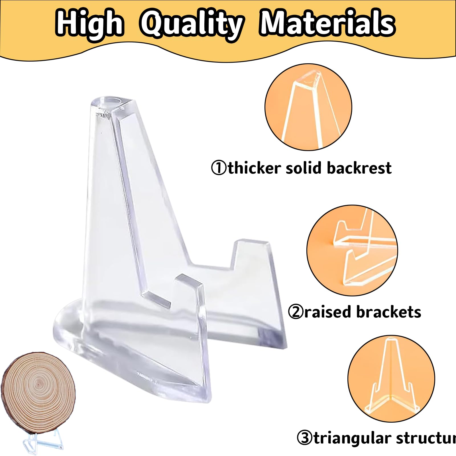 YouthLoxus 40 Pcs Small Display Stand, Mini Clear Trading Card Display - Image 3