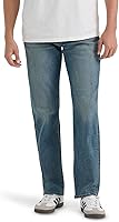 Lee Men's Extreme Motion Relaxed Straight Jeans - Flex Waistband, Stretch Fabric for All-Day Comfort & Mobility