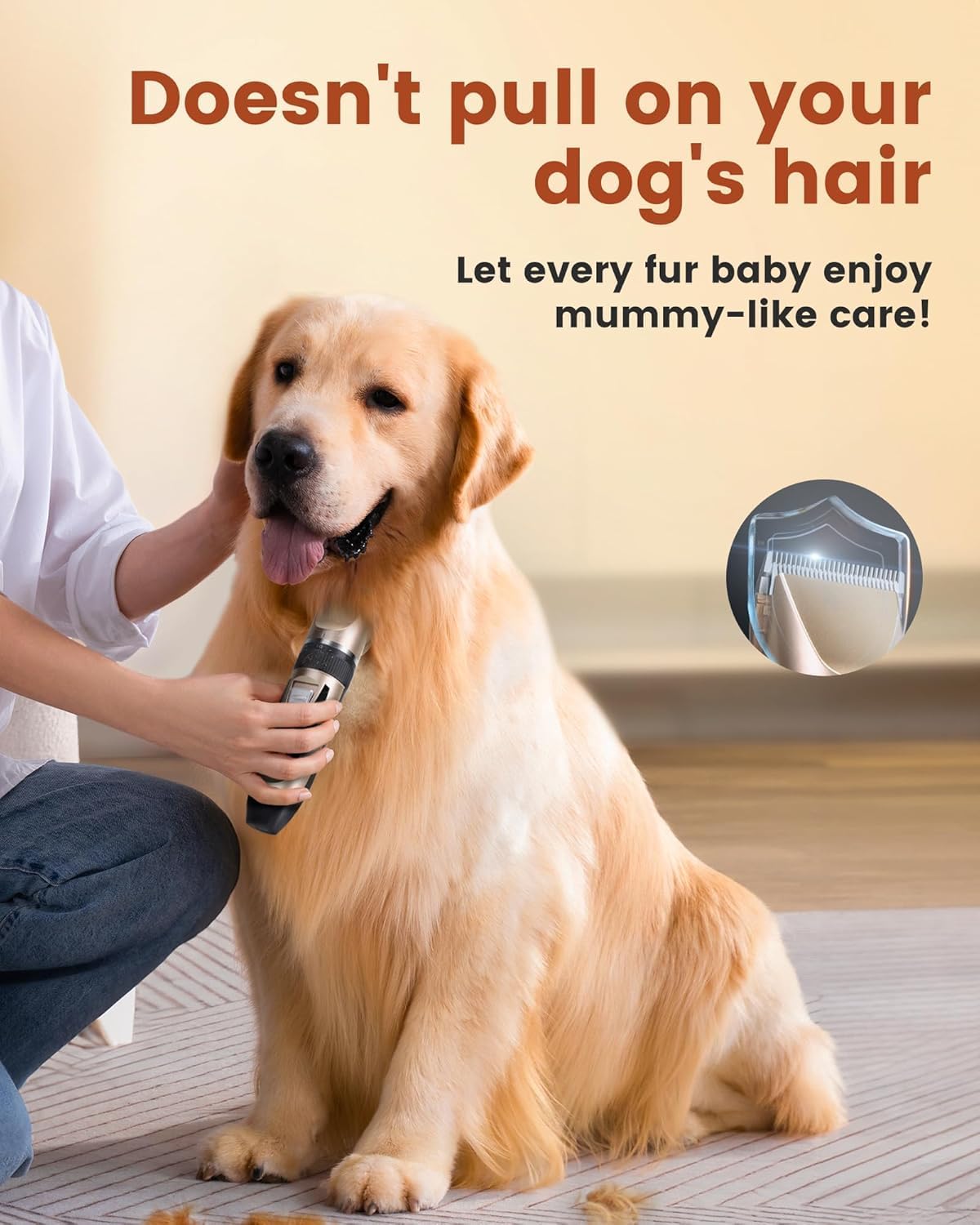Dog & Cat Hair Trimmer Kit - Cordless & Quiet -4 Dog & Cat Hair Trimmer Kit - Cordless & Quiet -4