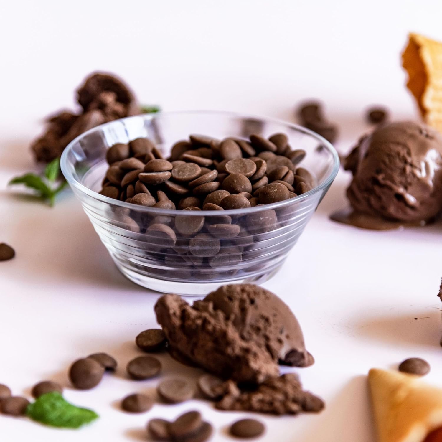 BAM Pépites de Chocolat au Lait de Couverture 35% Cacao | Chocolat Pâtissier pour Ganache, Fondue & Fontaine – 1kg