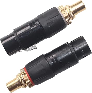 ANTOP ANTENNA KK MA-ZA 3pin XLR Female to RCA Female Adapter, XLR to RCA Converter Gender Changer Audio Coupler Connector. MA-ZA 2 Pack