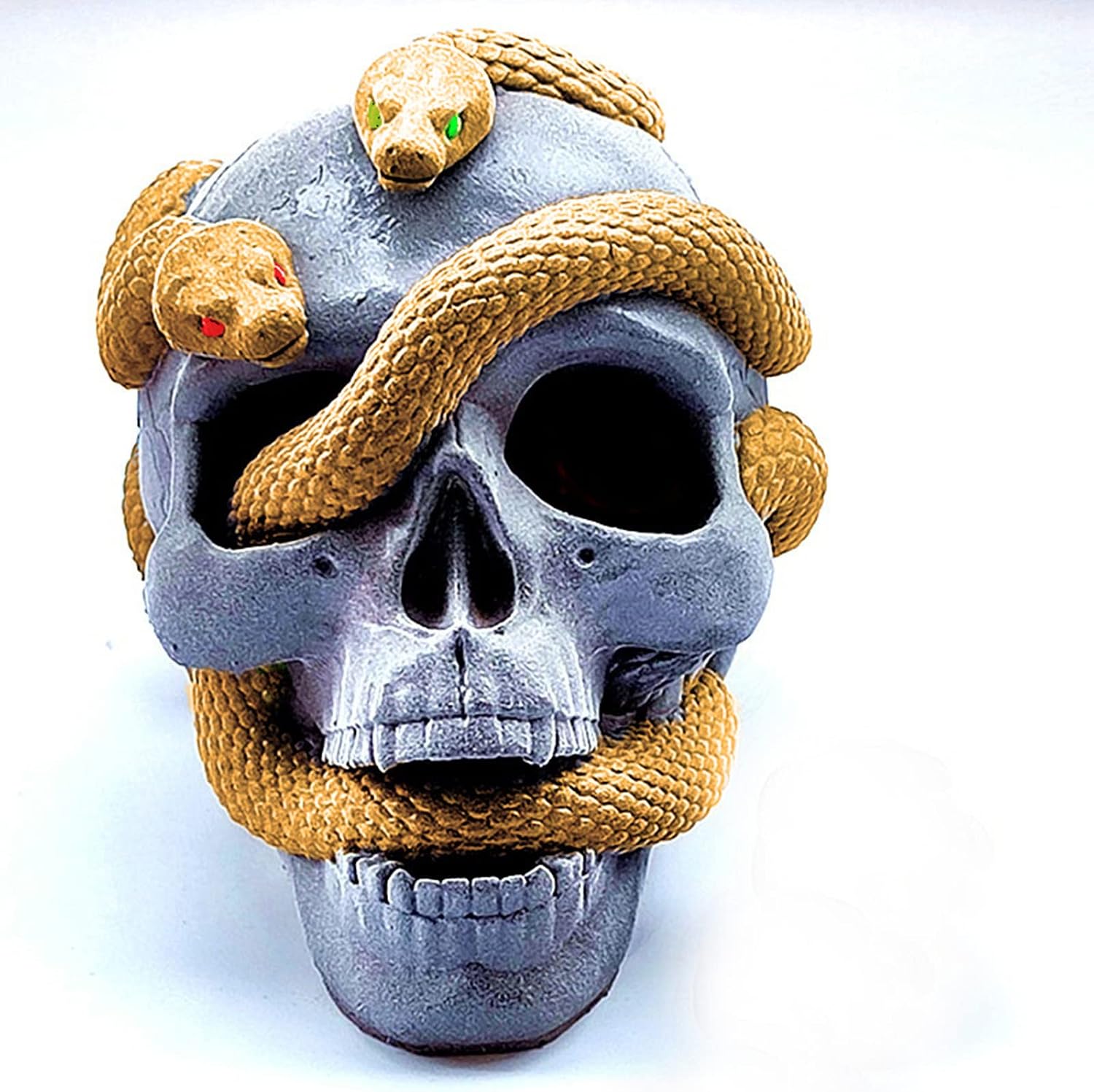 Snake Skull Silicone Candle Soap Mold Fondant Cake Chocolate Candy Moulds DIY Plaster Resin Clay Molds