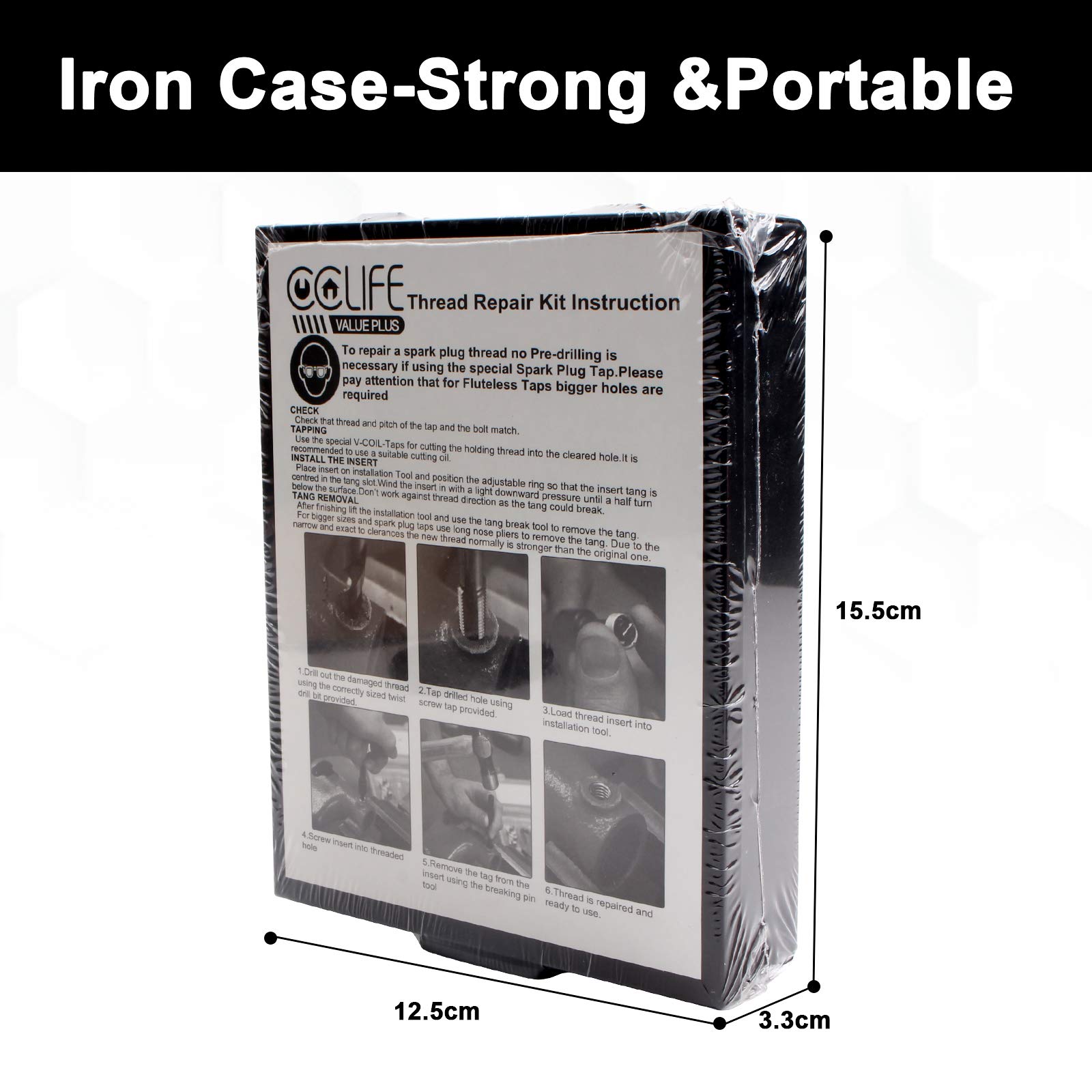 HAR9888/AKM 338Pc, HSS DRILL HELICOIL REPAIR KIT SAE&MET - View #3