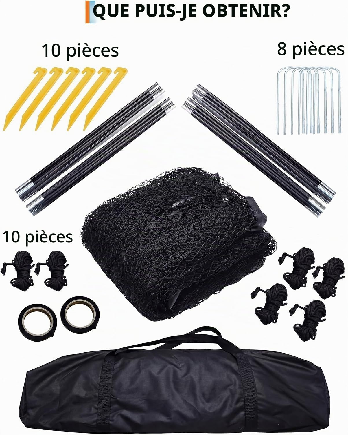 Filet de Cage de Batteur de Baseball Portable, pour Jardin Arrière-Cour, Cage d'Entraînement Baseball et Softball avec Trou pour Machine à Lancer et Porte Amovible, 1008 * 372 * 243 cm