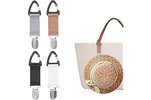 4Pcs Elastic Hat Clip for Travel, Hat Holder Hands Free Bag Accessory...