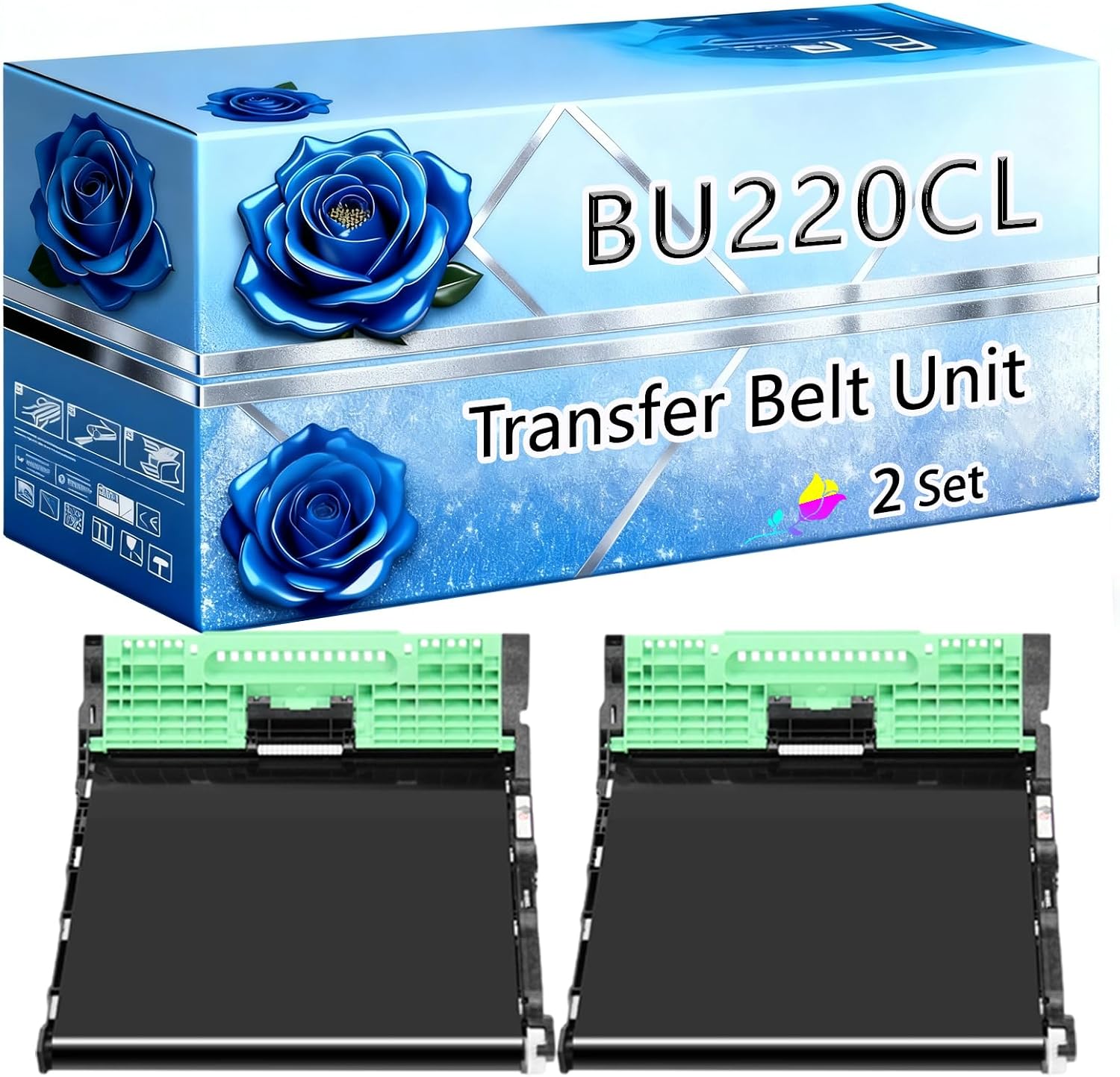 BIVOL Compatible Transfer Belt Unit Replacement for Brother BU220CL High Yield 60000 Pages HL-3140CW HL-3170CDW MFC-9130CW MFC-9330CDW MFC-9340CDW Printers (1 Set)