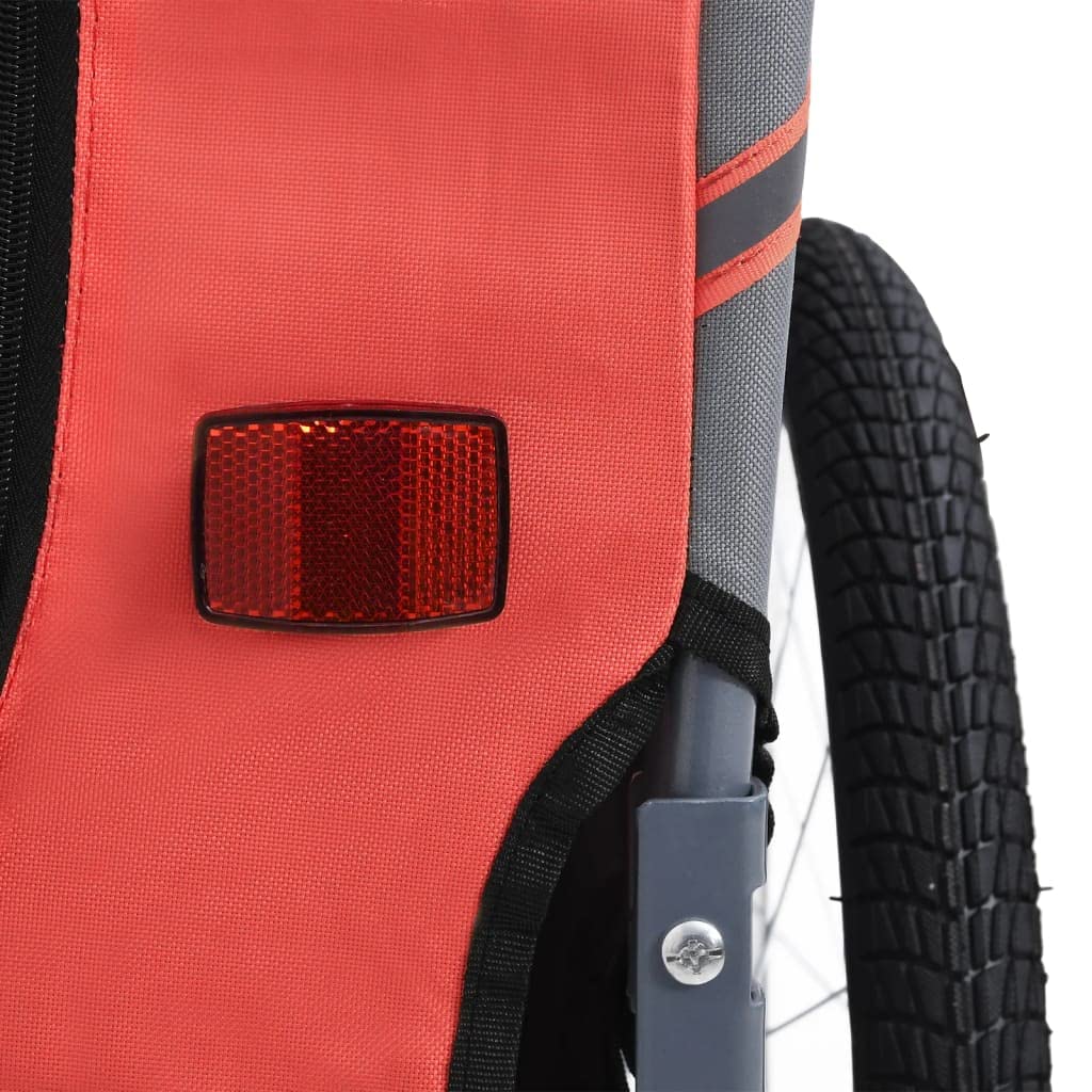 FAXIOAWA Prodotti per Animali-Rimorchio da Bici per Cani Rosso e Nero-Animali e Forniture per Animali