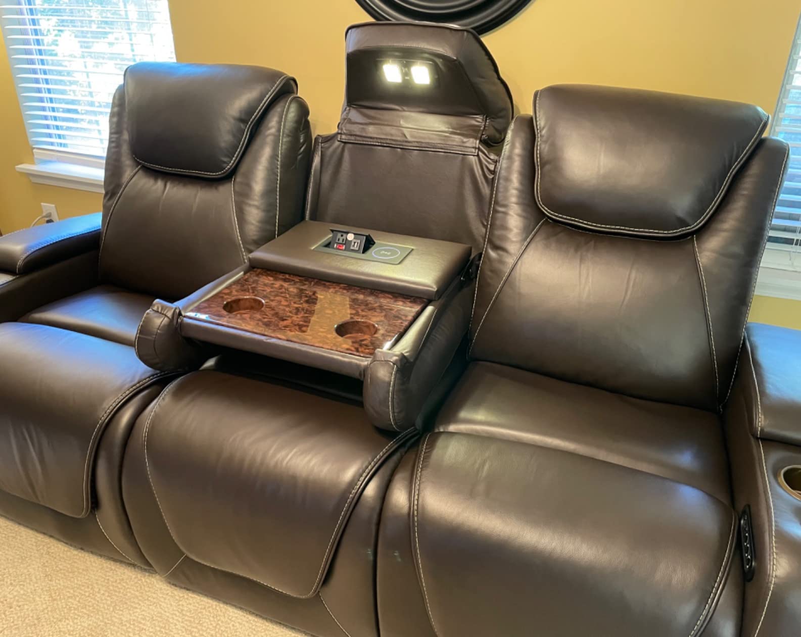 112/mo Finance Seatcraft Vienna Home Theater Seating Top Grain