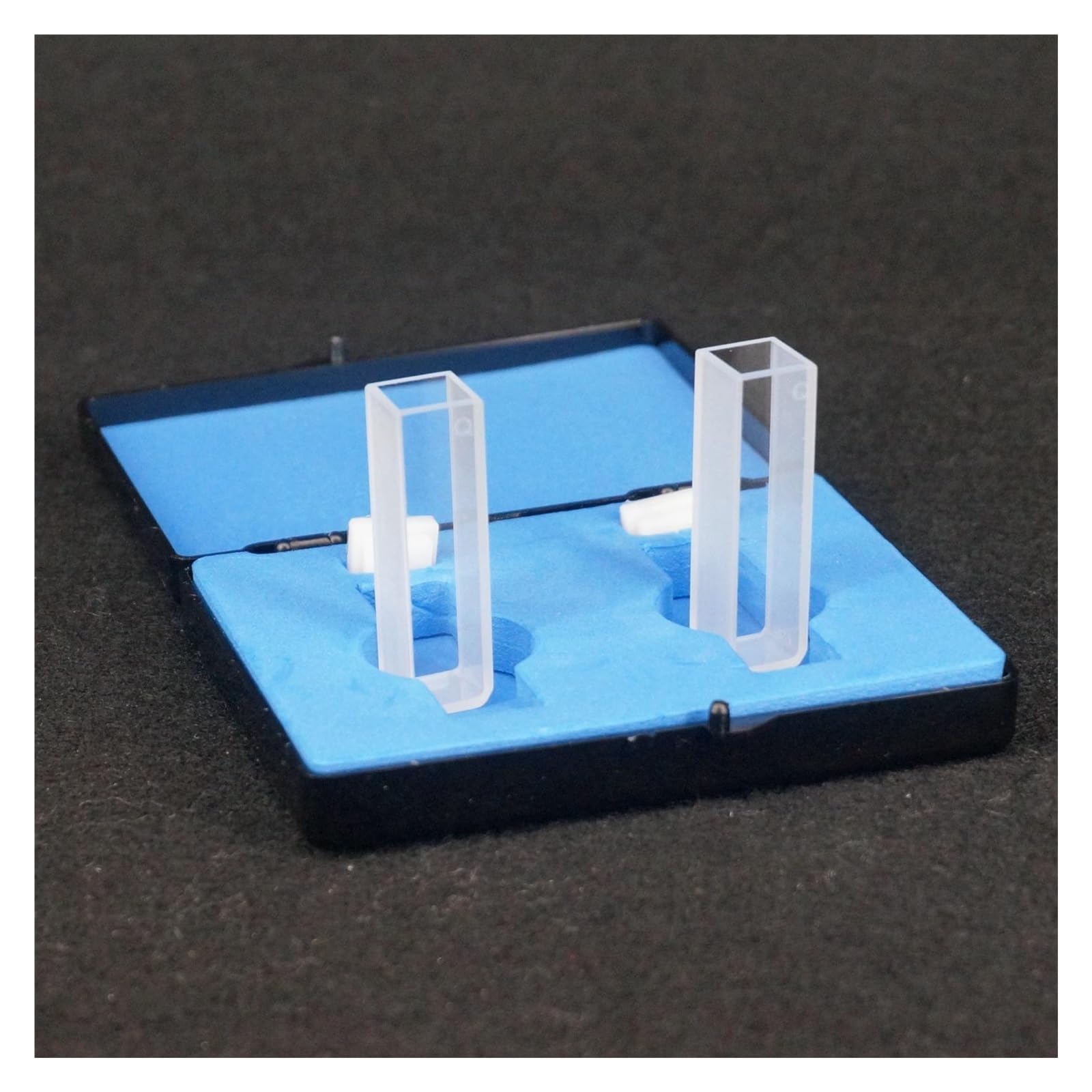 Cubeta de cuarzo, Celda de cubeta cuarzo JGS1 con tapa for espectrofotómetros, 3,5 ml, 10 mm longitud recorrido, paquete 2