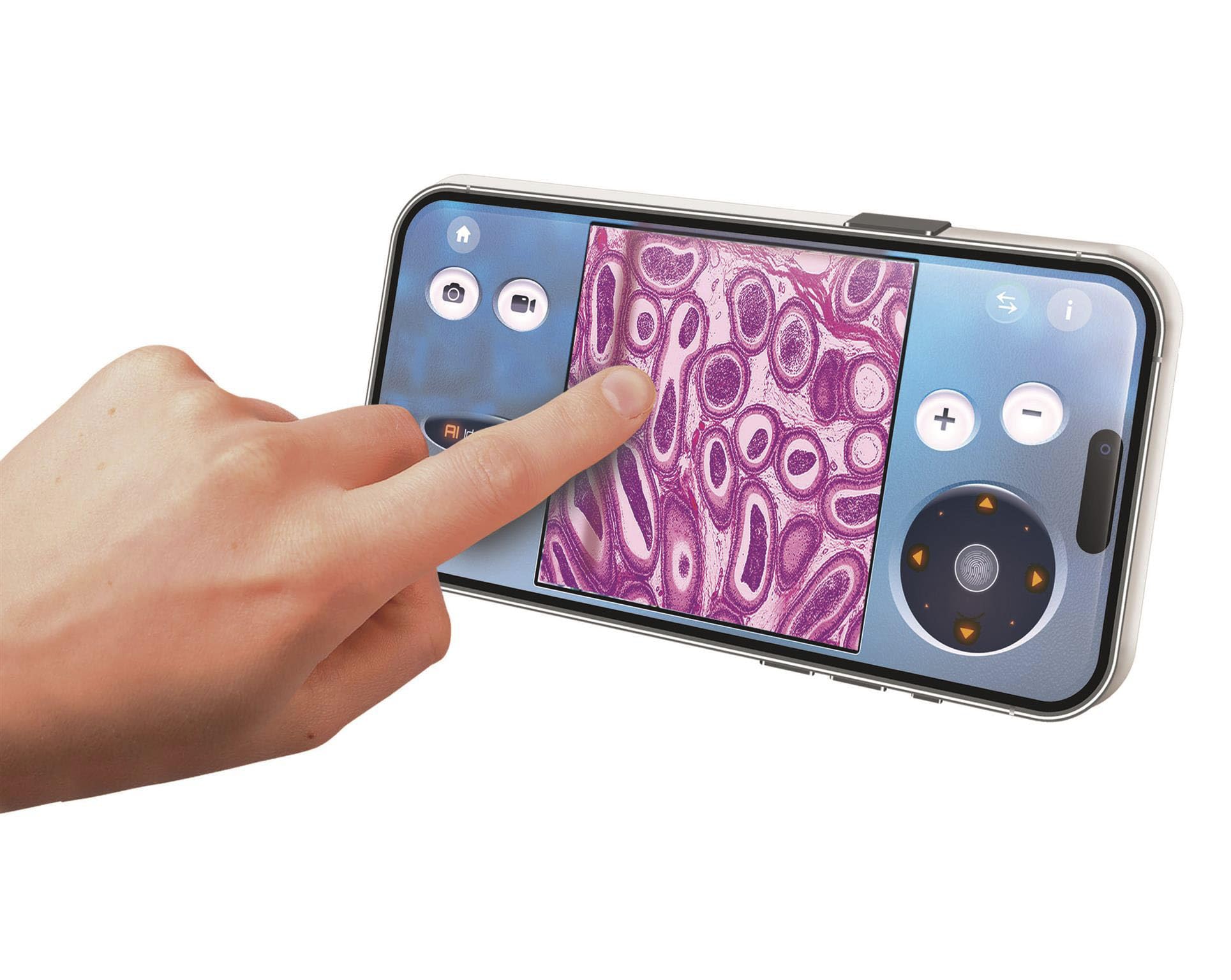 Clementoni Scienza e Gioco - Microscopio smart AI, Interattivo con Telecamera Wi-Fi, Super Microscopio con modalità Digitale e analogica, Bambini 8+ Anni, Lingua Italiana, 19387