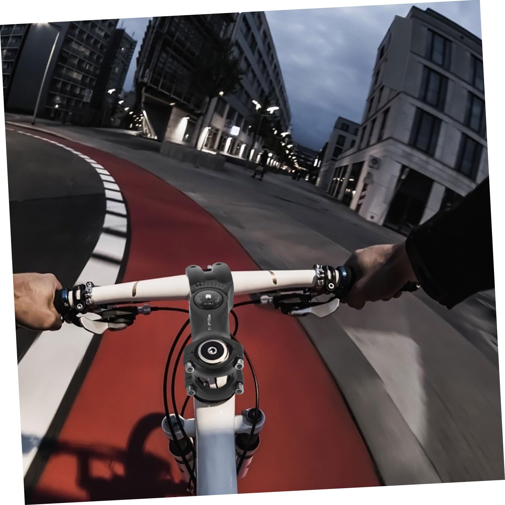 POPETPOP 4 Pièces Tige De Vélo De Montagne Guidon Surélevé Tige De Guidon De Cycle Tige De Fourche Élévateurs De Guidon Tige Riser Vélo Guidon Tige Vélo Riser Réglable Guidon Tige