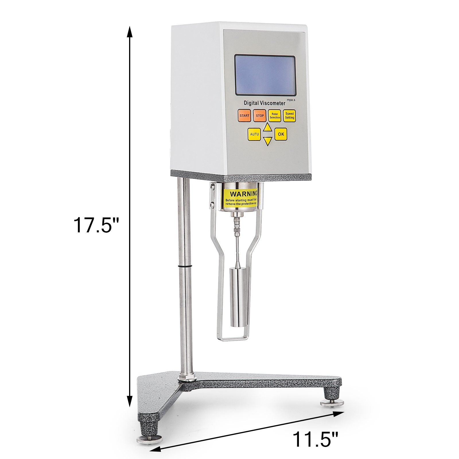BananaB Viskosimeter NDJ-9S Digitales Rotationsviskosimeter 10-600000000 mPa.s Viscometer Messen der absoluten Viskosität von Newtonscher Flüssigkeit in der Pharmazie und in der Klebstoffkosmetik