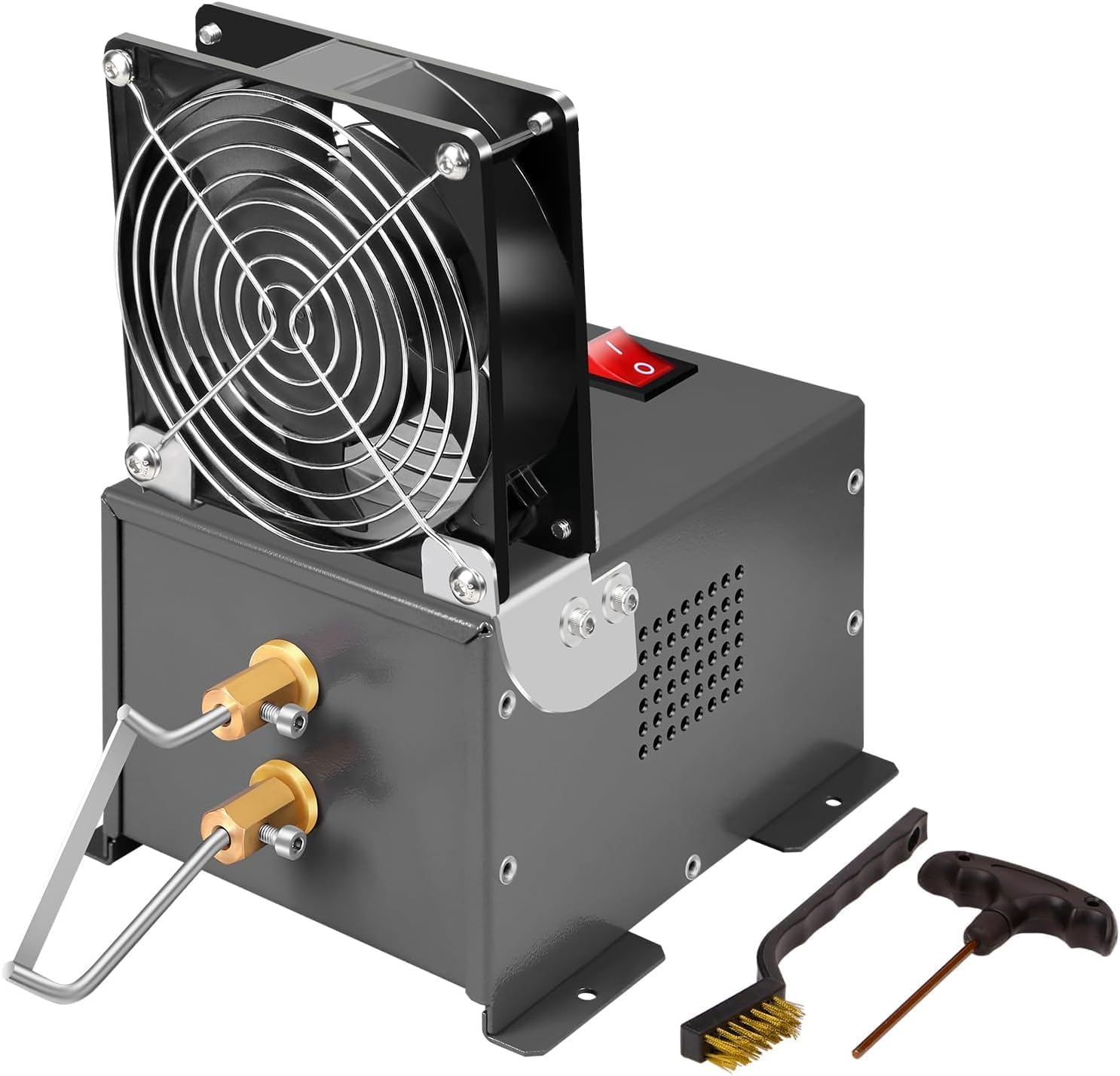 Electric Rope Cutter with Fan, Seat-Type Rope Cutter, Hot Knife Thermal Cutting Tool, 550 ℃(1022℉), for Fabric Nylon Webbing Belting Ribbon