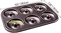 Vista 2 de Dohnuts - Molde para donas – Mini donas y bagel antiadherente premium de 6 tazas – para pasteles horneados caseros más saludables