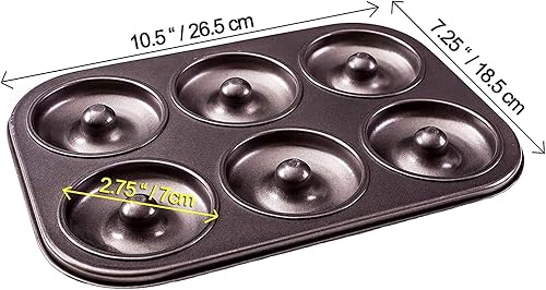 Miniatura 2 de Dohnuts - Molde para donas  Mini donas y bagel antiadherente premium de 6 tazas  para pasteles horneados caseros más saludables