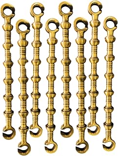 Trendy Creation HUB16 mm with 12 Inch Georgian Design Golden Brass Heavy Duty Hangning Hooks Swing Chain Link Road Jhula A... Price In India