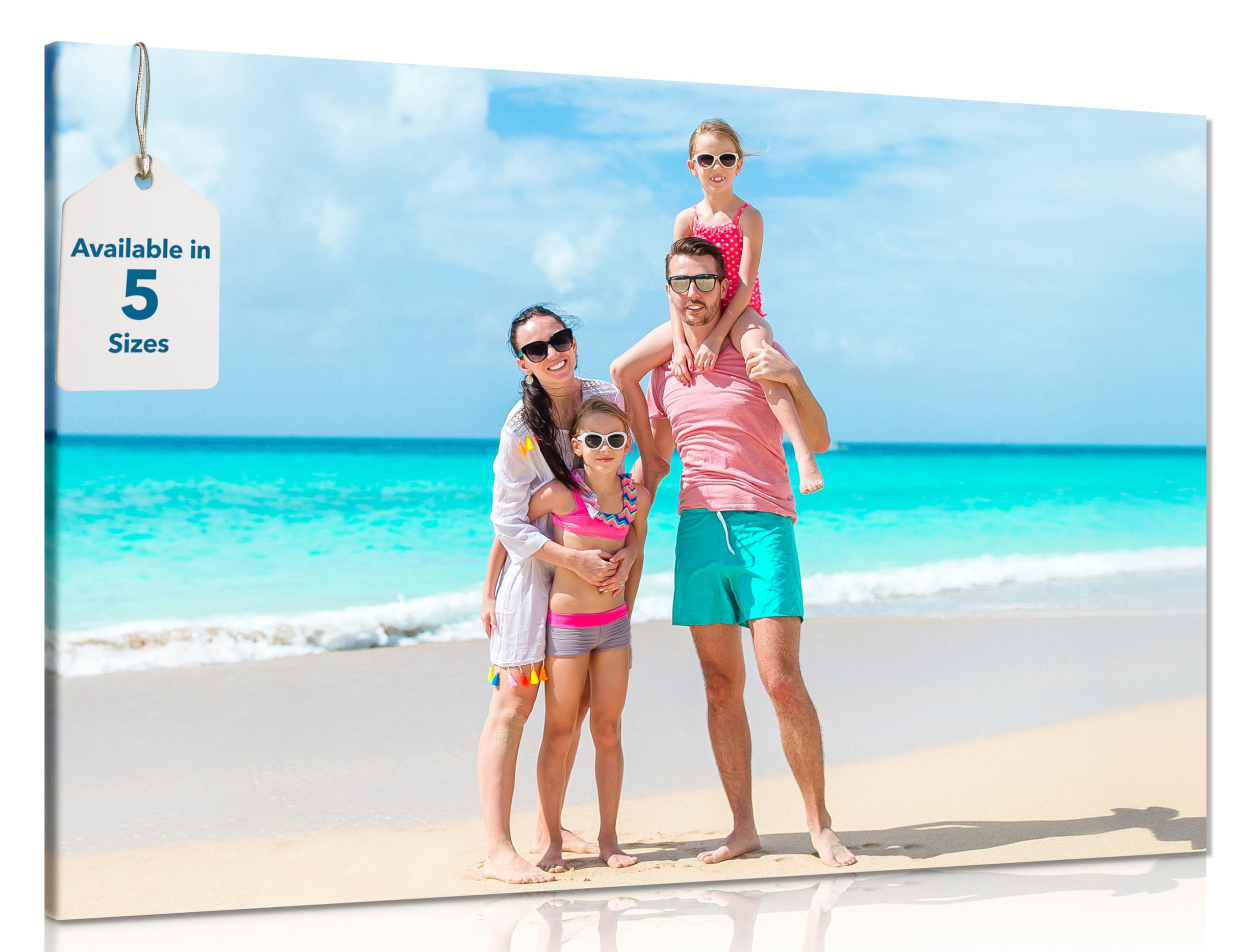 Panther Print Personalised Canvas Prints 46x31 cm (18x12in) | Beautiful Photos of Family and Pets | Framed Custom Photo Canvas, Print Gifts for Special Occasions