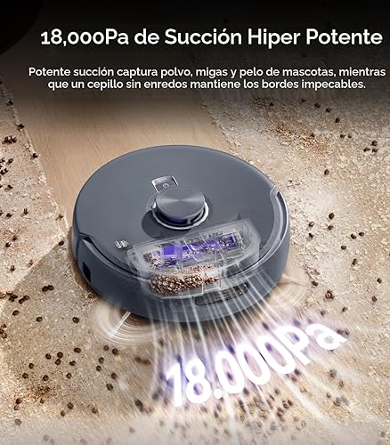 Miniatura 5 de NARWAL Freo Z10 Ultra Robot Aspiradora y Trapeador Combo, Cámaras RGB duales y chips, Evitación de IA, limpieza profunda 8N de esquina a borde,