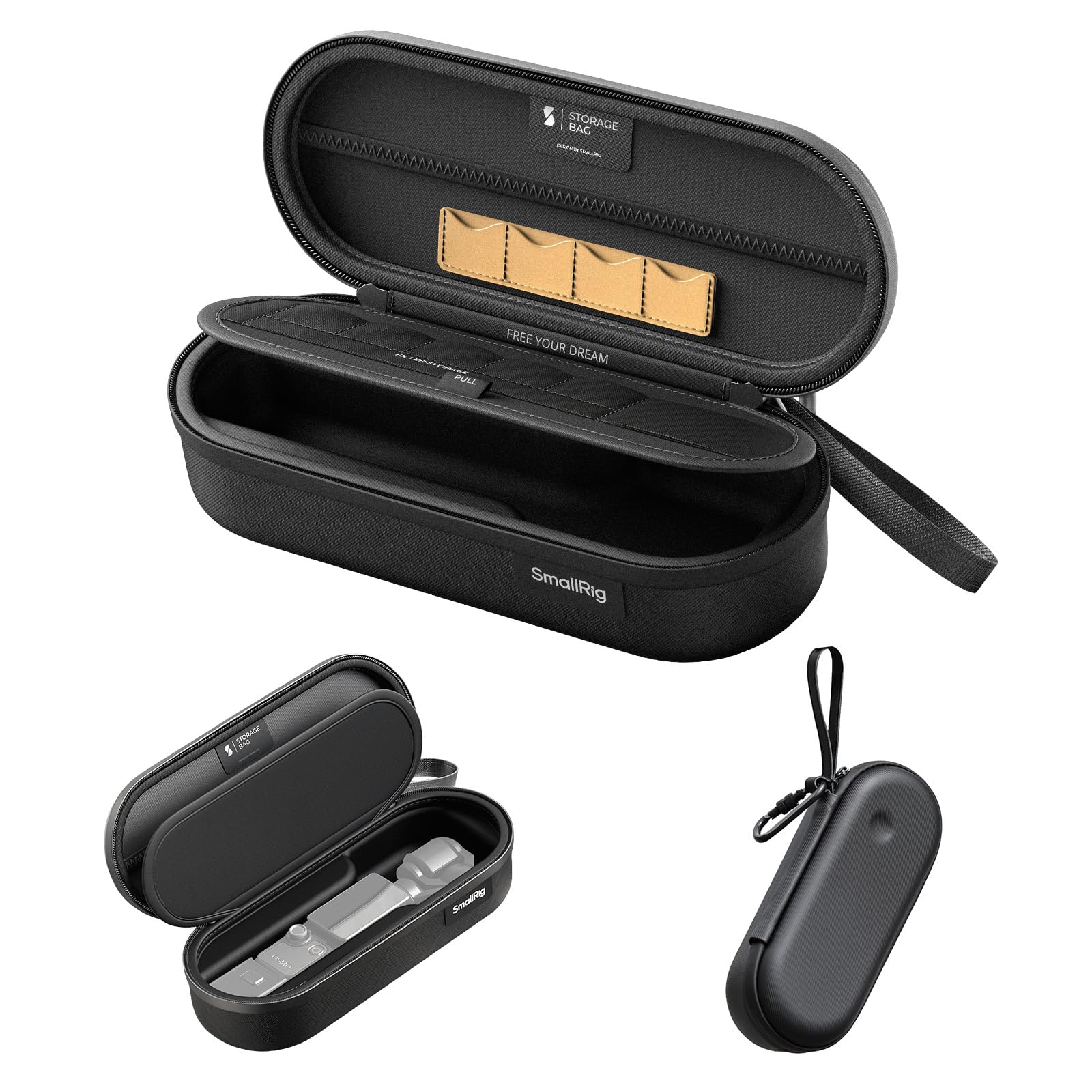 SMALLRIG Carrying Case for DJI Pocket 4/3, Spill and Impact Resistance, All in One Portable Carry Bag with Lanyard for Camera and Accessories, can hold SD Cards, Filters and Cables - 5992-image-28