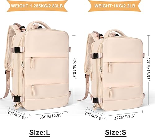 Miniatura 2 de Mochila de viaje grande para mujer mochila de transporte mochila de senderismo impermeable para deportes al aire libre casual mochila escolar rosado
