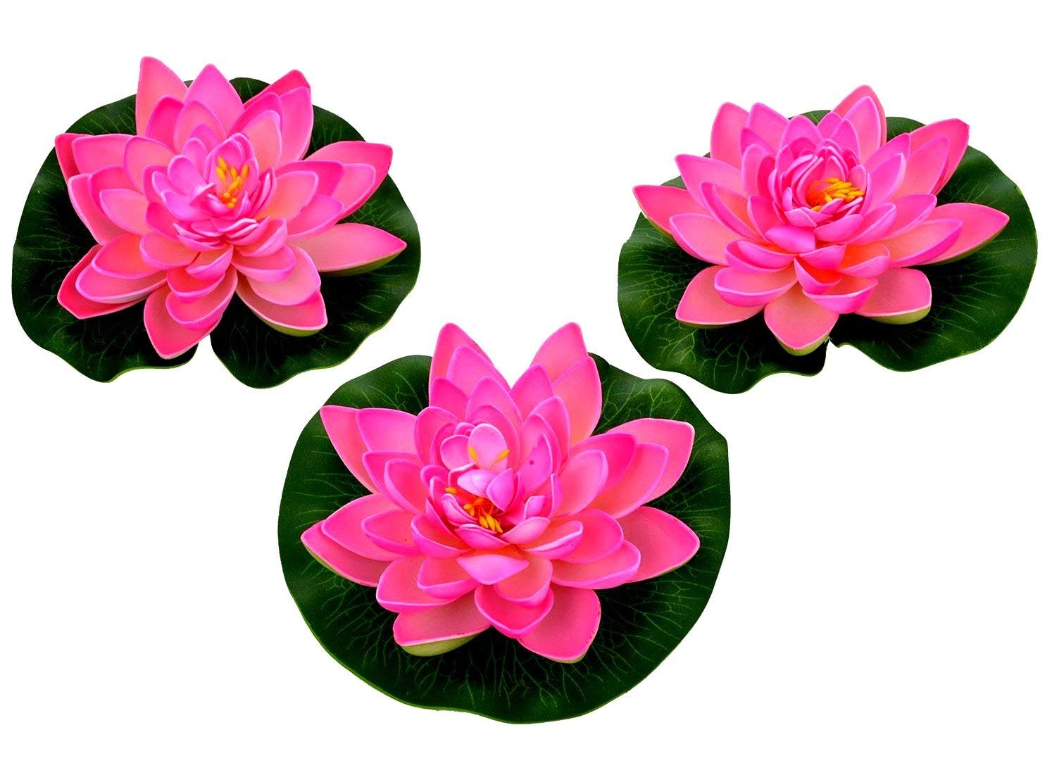 Buy Natural Looking Floating Artificial Lotus Flower for Water Surface