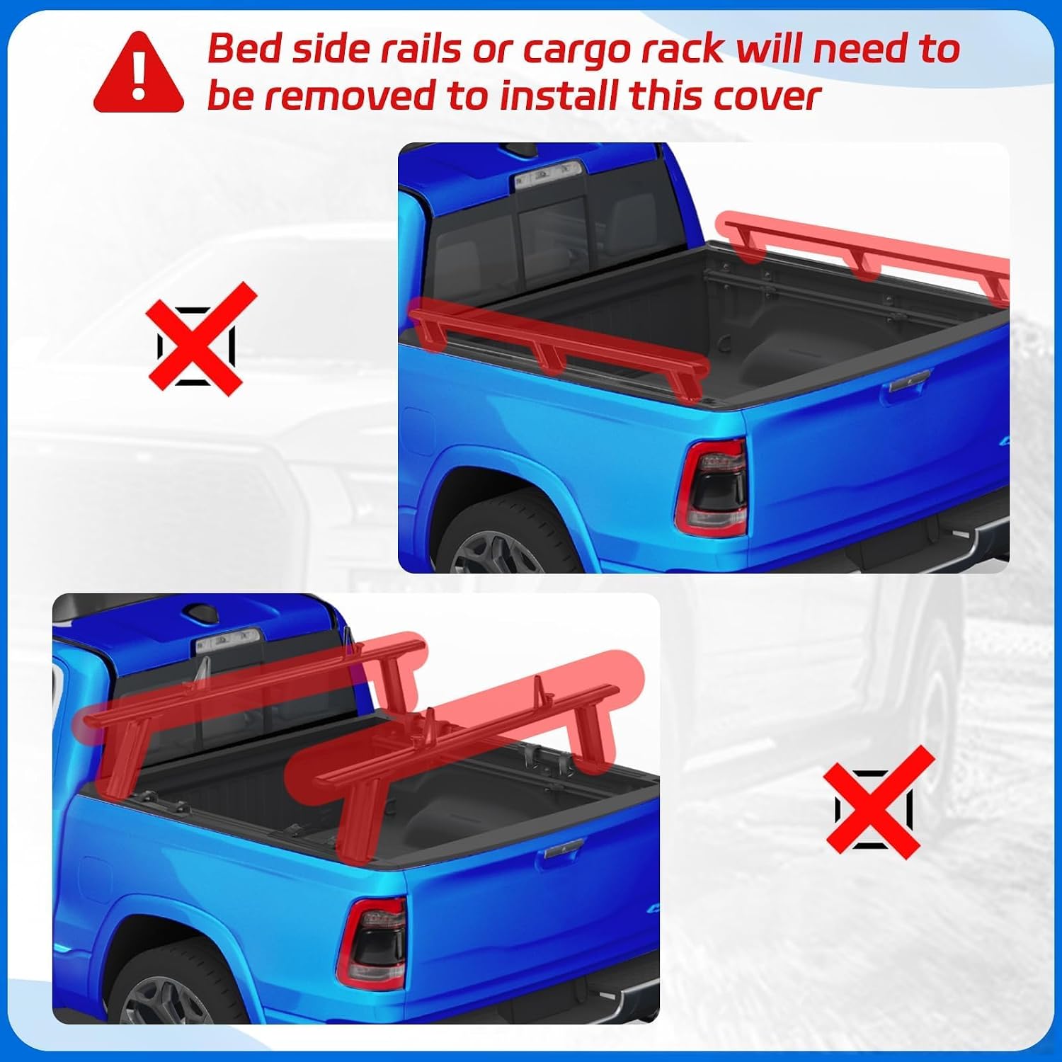 PZ Soft Roll Up Truck Bed Tonneau Cover Compatible with 2019-2025 Ford Ranger 5 FT (61"),Low Profile Waterproof Tonneau Cover