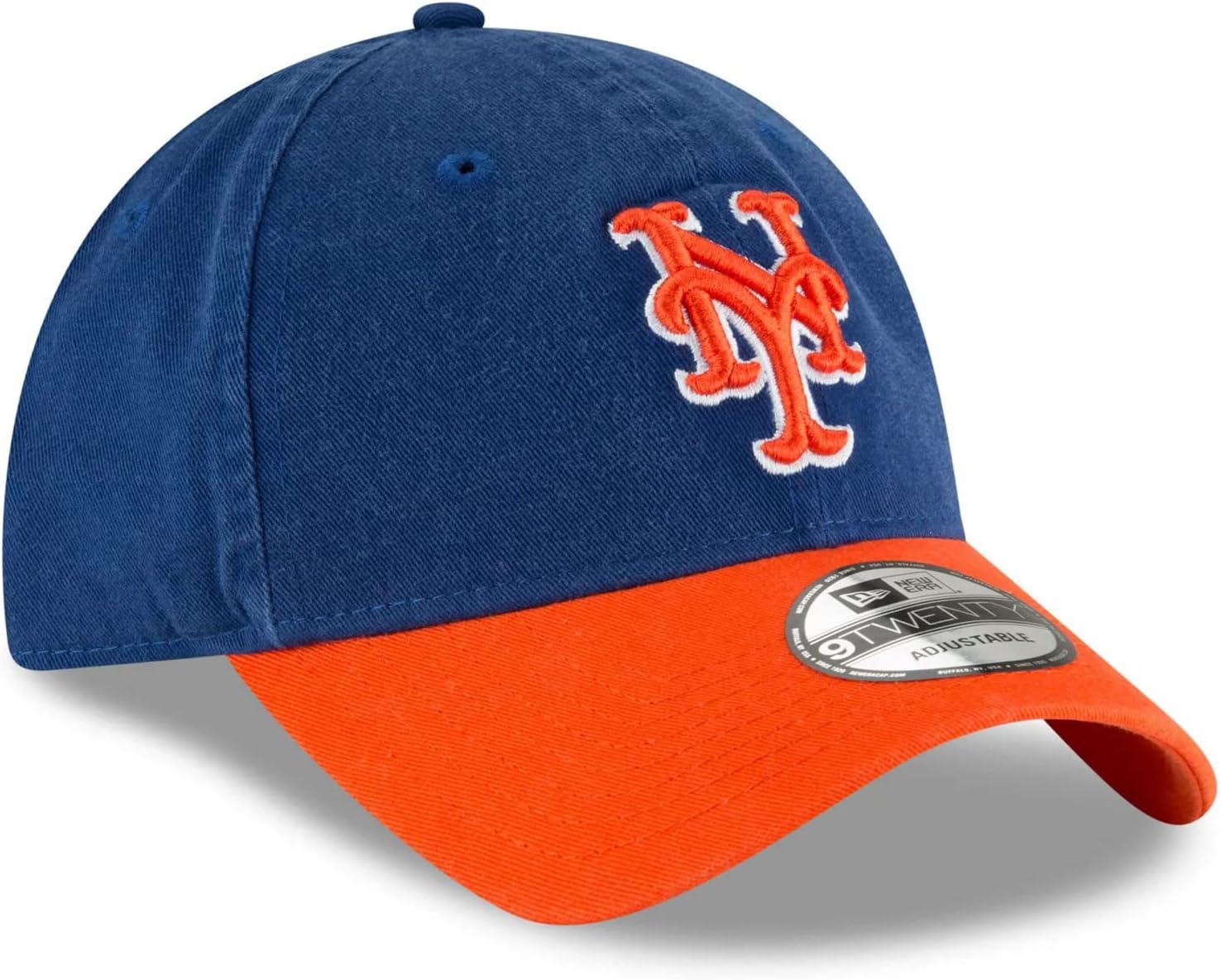 New Era MLB Core Classic 9TWENTY Adjustable Hat Cap One Size Fits All (New York Mets 2-Tone) - Image 3