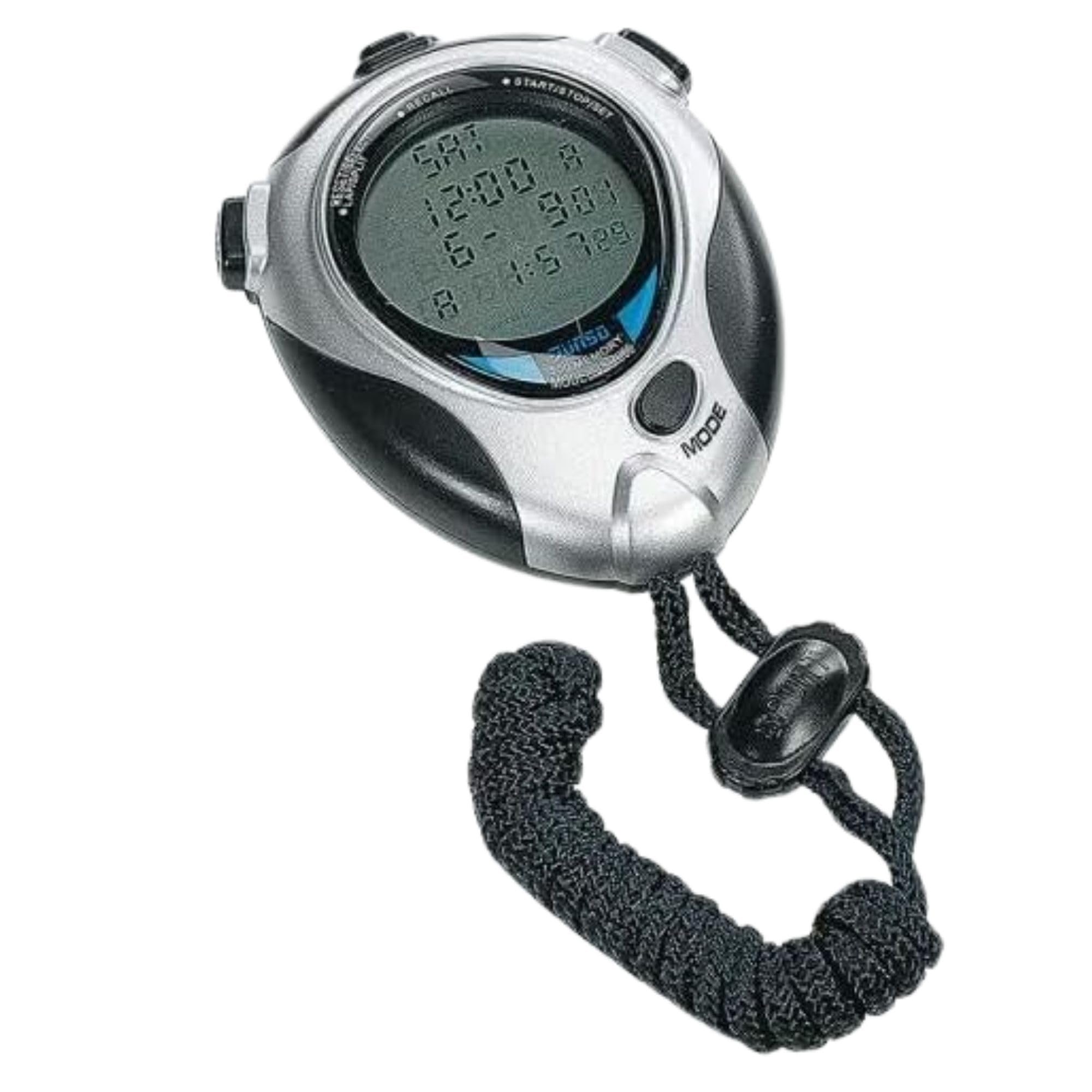 SCHIAVI SPORT Cronometro Digitale Professionale, 1/100 Secondi, 500 Memorie, con Orologio e Allarme, Certificato RoHS