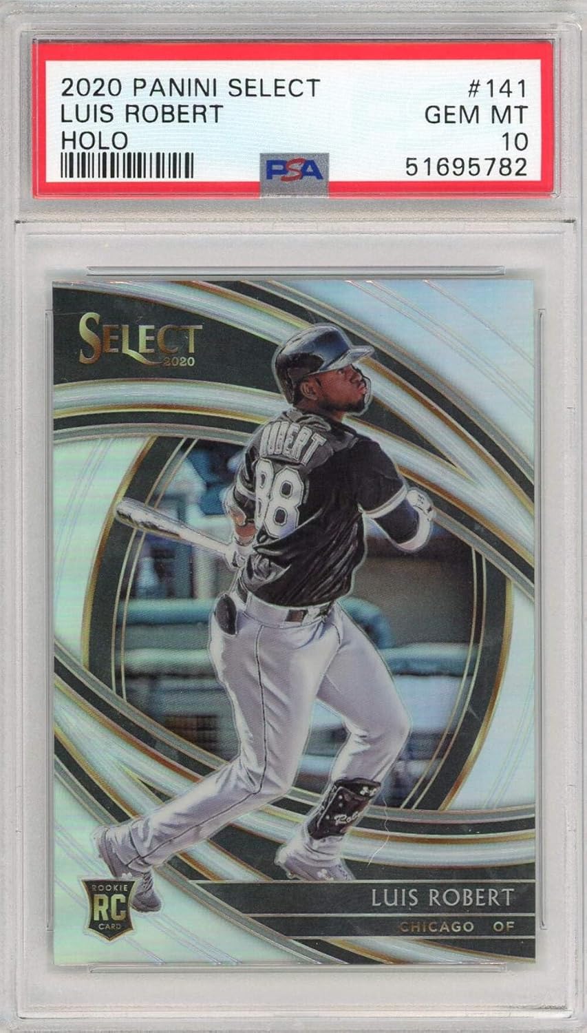 Graded 2020 Panini Select Luis Robert #141 Holo Rookie RC Baseball Card PSA 10 Gem Mint
