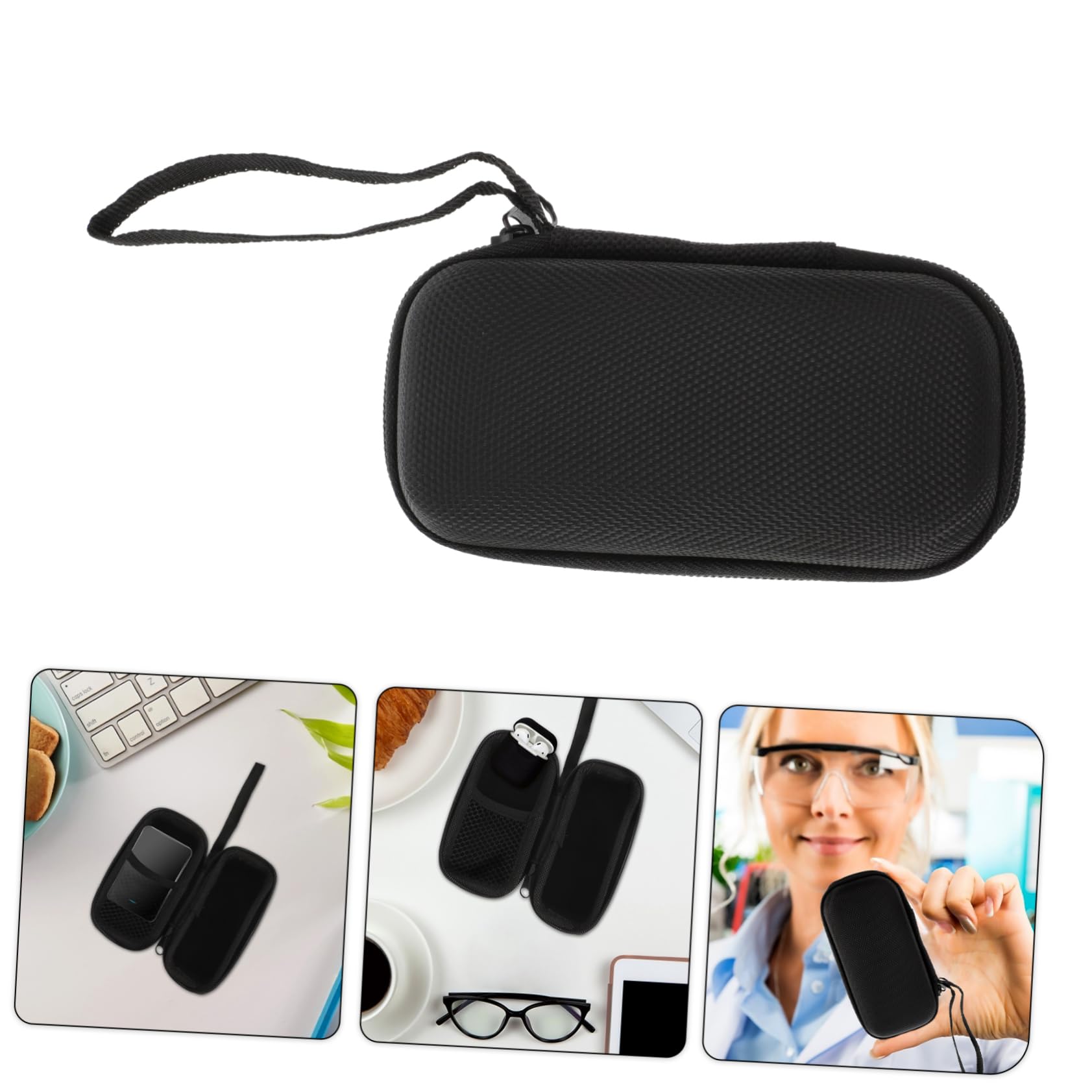 NUOBESTY 1Pc Nylon Storage Case Organizer for SSD Durable Carrying Case for External Hard Drive Scratch Resistant Design for Travel and Electronics Accessories Compatible