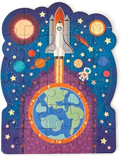 Playhouse Mini rompecabezas con forma troquelada de 30 piezas que brillan en la oscuridad para niños