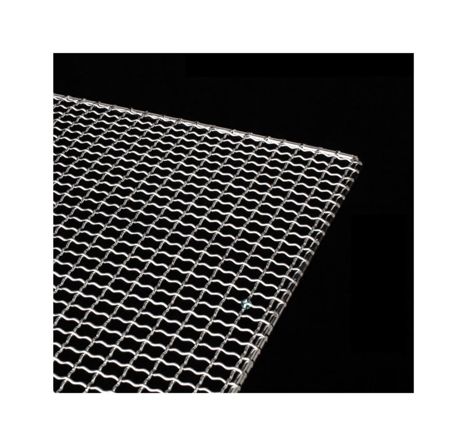 MMLFX Square BBQ Grill 304 Stainless Steel Mesh BBQ Grills Grate Grid Wire Rack Carbon Cooking Baking Net Barbecue 47 Sizes (Color : 60x40cm)