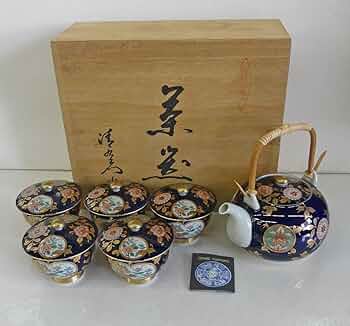有田燒 清右衛門 古伊万里 金彩 急須　蓋付き湯呑み　茶托　茶道具入れ　美品 71erIKmK7gL._UF350,350_QL50_.jpg