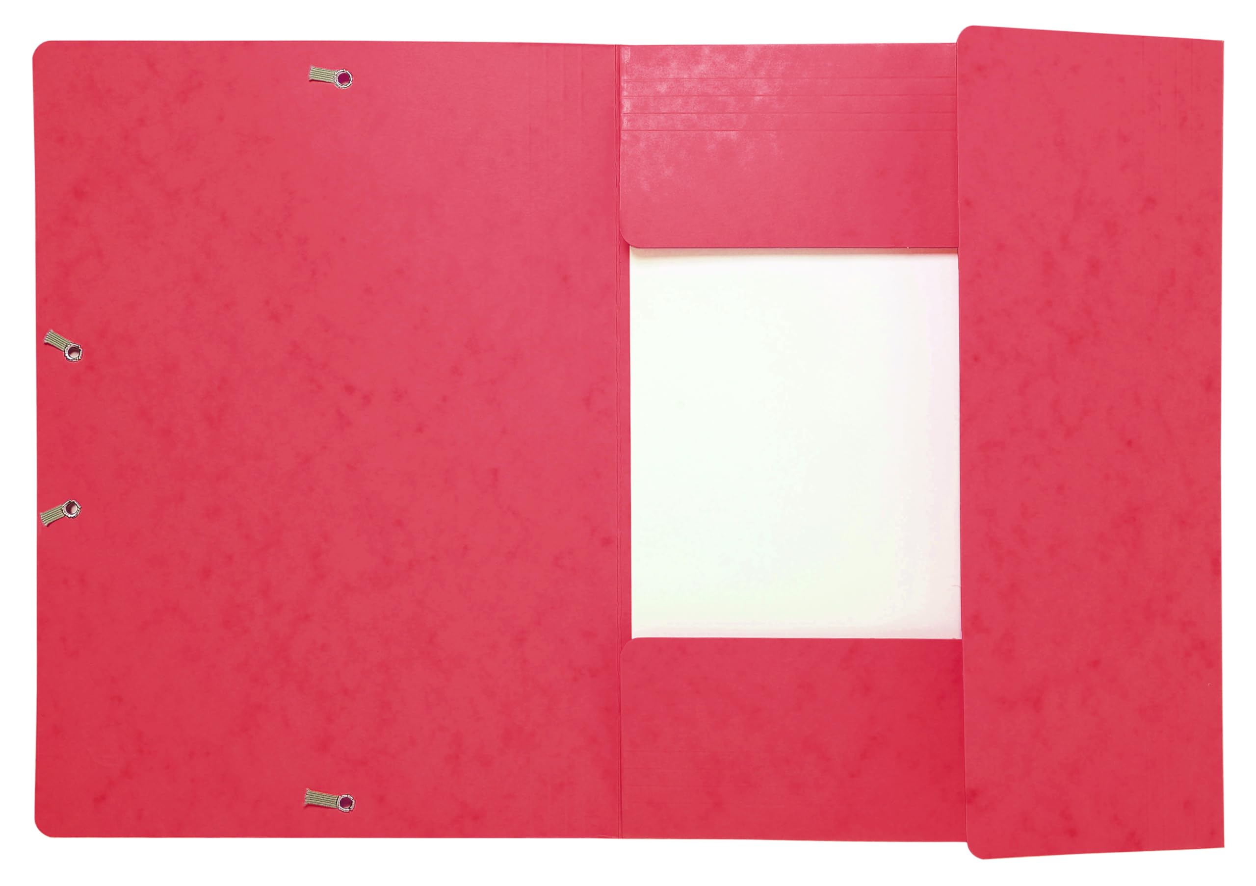 Exacompta 17109H 25er Pack Premium Eckspanner-Mappe. Aus extra starkem Colorspan-Karton DIN A4 mit 2 Gummizügen rot Sammelmappe Dokumentenmappe ideal für Büro und Schule