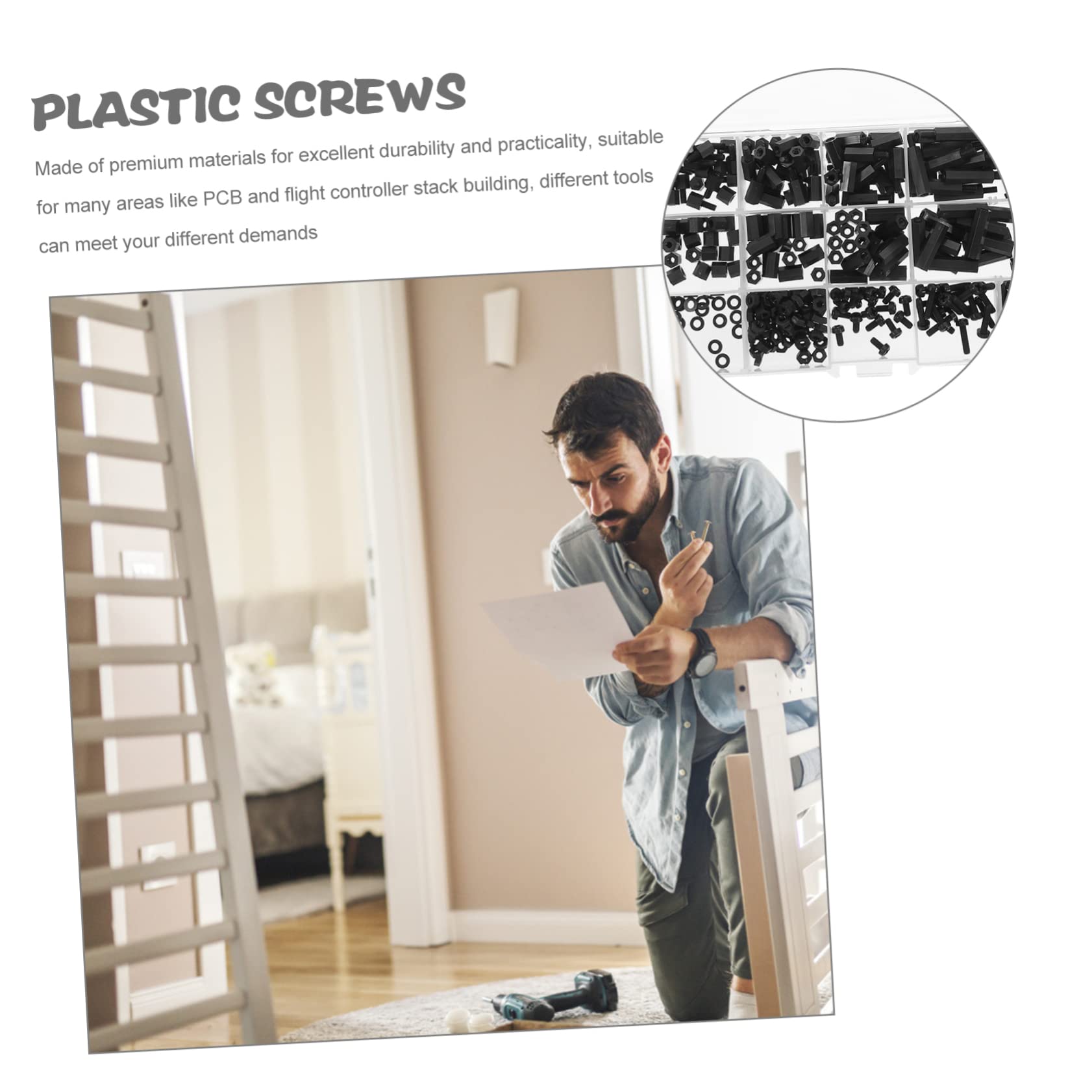 iplusmile 4sätze Nylon Abstandshalter Mit Assortiment Von Schrauben Unterlegscheiben Und Mutter Für Pcb Drohnen Und Computer-motherboards Und Langlebig