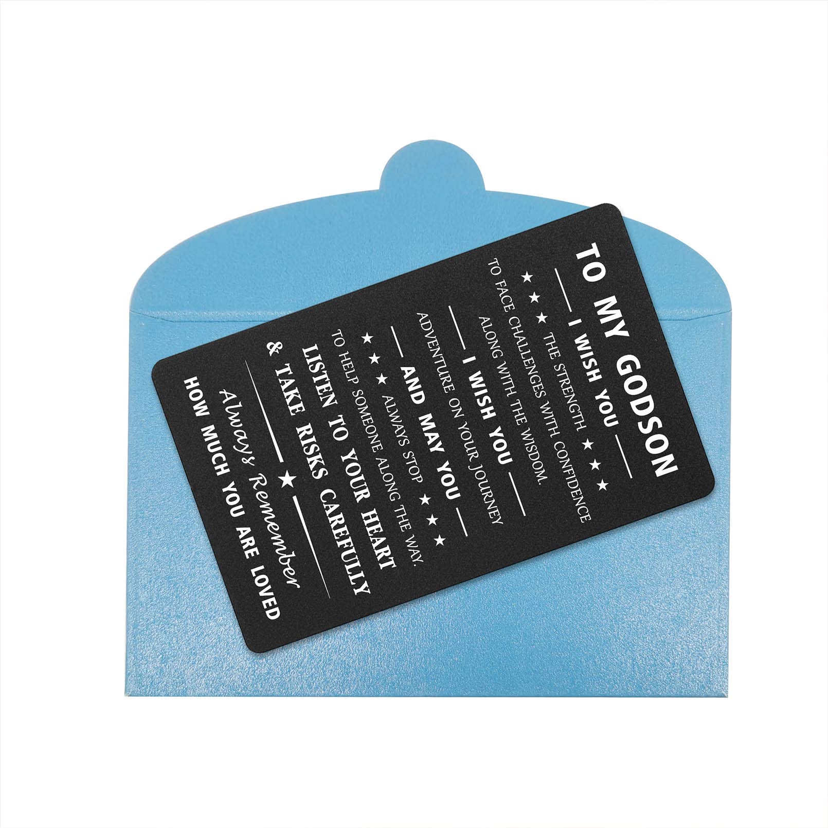 Dankeskarte Für Patentante - Brieftaschenkarte Mit Kreuz & Liebesspruch, Geschenk Zur Taufe